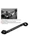 Universal 22mm Motorcycle Stabilizer Bar - Aluminum Alloy Cross Handlebar Reinforced Handle Accessory (Black) - All-Terrain Vehicle Crossbar - 3