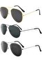Sunglasses - 3-Pair Pack - Metal Frame - UV Protection - Unisex - Suitable for Sports - Running - Cycling