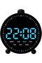 Digital LED Radio Alarm Clock with Countdown, Date & Jumping Second Precision (White Display) - 6