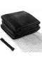 Bird netting for garden protection 2.1*15m, meter deer fencing, reusable garden mesh for vegetables, plants, fruit trees, black