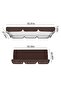 Double Garden Chair Replacement Cover Outdoor Patio Hammock Weather-Resistant Easy Install Foldable Clean Coffee Color - 2