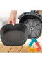 2-Piece Silicone Baking Mold for Air Fryers - Air Fryer Baking Paper Mold, Air Fryer Accessories (Gray) - 3
