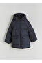 معطف منفوخ للأولاد مع قلنسوة - 2