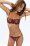 Lace balconette bra