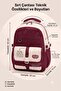 Water Resistant Satin Fabric Unisex Multi-Compartment Middle School,High School School Backpack Travel Bag - 2