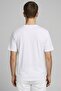 Men Crew Neck Short Sleeve Brand Logo T-Shirt, White - 5
