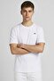 Men Crew Neck Short Sleeve Brand Logo T-Shirt, White