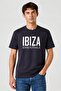 Men Crew Neck Short Sleeve Brand Logo T-Shirt, Dark Grey