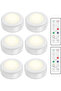6 Creative LED Night Lights - Ambient Light Remote Control Cabinet Light Set