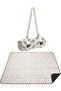 This washable picnic blanket is For camping - emergencies - & as a picnic basket - It comes w/a Waterproof lining & shoulder straps