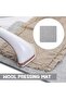 Ironing mat - Thick wool mat, compact ironing base | Wool ironing mat, heat-resistant felt, sewing accessories Ironing - 25.5*20.4cm - 2