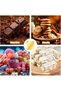 Gold aluminum foil wrapping paper 100 pieces - 19 x 16 cm for chocolate - Candy and chocolate packaging foil paper - 4