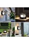 Outdoor light, 5W LED, round shielding rating, aluminum, warm white light, suitable for paths and patios, black. - 5