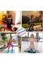 Multiple resistance levels, 3-pack for women, non-slip design, suitable for home training, fitness, yoga (pink, purple, green). - 4
