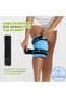 pair of knee cooling sleeves with Velcro, knee cooling bandages to relieve knee pain, dark blue, product size 34*27cm. - 5