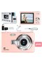 4K Ultra HD CCD digital camera with 32GB TF card - mini compact point-and-shoot camera for beginners, students, home photography and travel (pink) - 2