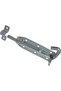 Two 100mm metal door latches for furniture, doors, and windows as security bolts. - 2