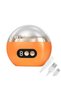 Electric nail clippers, 3-in-1 electric nail trimmer, electric nail file & polisher, w/LED light, three speed settings, For children & adults, orange
