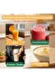 Mini juicer - blender cup - 21 - 000 RPM - improved 2 lids - ice crushing Func - cordless & - for camping - travel & student dorms (orange) - 3