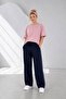Women's 3-Piece Kil Bye Detailled Black+Gray+Navy Blue Sweatpants - 4