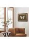 Gold Framed Vintage White Butterfly Canvas Wall Art (60x80 cm) - 4