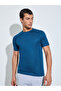 Men Blue Raglan Sleeve Muscle Fit T-Shirt - 3