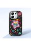 Redmi Note 13 4g Compatible Case Camera Protector Black Silicone Couple Phone Case Heart Pattern