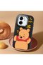 Mi 13t Pro Compatible Case Camera Protector Black Silicone Couple Phone Case Bear Patterned - 2