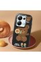 Redmi Note 13 Pro 4g Compatible Case Camera Protector Black Silicone Couple Phone Case with Bear Pattern - 2