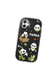 Samsung Galaxy A07 Compatible Case Camera Protector Black Silicone Couple Phone Case Panda Pattern - 3