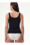 Blackspade Women's Strappy Tank Top Silver 1624 - Black - 2