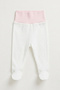 Organic Baby Hospital Release Set of 3: Double-Breasted Top with Gloves, Bottom with Booties, Knotted Beanie - 5