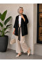 Women's Aerobin Wide Sleeve Belted Oversize Kimono - 2