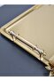 Figured, Metal-Handled, Stainless Steel Rectangular Tray Luxury Presentation Tray North Gold - 2