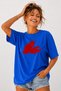 Clap Hands Printed Unisex Oversize Beige T-Shirt – Cotton Crew Neck Streetwear T-Shirt