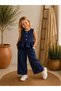 100% Cotton Sleeveless Muslin Navy Blue Set