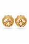 Gold Color Sea Shell Starfish and Pink Stone Detailed Earrings