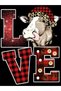 Women's Oversize T-Shirt Love Themed Printed Relaxed Fit Christmas New Year Gift Casual Wear Modern - 4