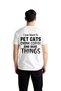 Men's Cat Coffee Oven Love Printed T-Shirt 100% Cotton Relaxed Fit Casual Wear Modern Stylish Elegant