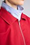 Dad Fit Shirt Collar Zipper Closure Cotton Jacket Coat H1599Ax26Au - 5