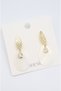 Vip Gold Damla Design Sea Shell Model Luxury Anti-Tarnish Steel Stylish Earrings 40mm