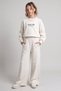 Girl's Wide Leg Comfortable Waist Oysho Fabric Tracksuit Set - 4