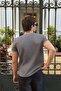 Smoky Gray Ringer Tee - 2