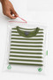 28X35+5 cm Transparent Green Recyclable Adhesive Nylon Bag 28X40 Green Recyclable Bag 500 Pieces - 3