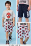 2 Pack Spiderman Printed Shorts with Drawstring Waist