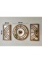 Aura Series Mirrored Plexiglass & Atlantic Pine Decorative Wall Clock and Panel Set 40 / 50 cm – Silent Movement - 6