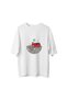 Men's Oversize T-Shirt Astronaut Guitar Coffee Printed on the Moon Relaxed Fit Casual Wear Modern Stylish Elegant - 2