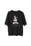 Women's Oversize Graphic Printed T-Shirt Cute Dog Carrying a Crown Pet Design Casual Comfortable - 2