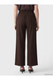 Elastic Waist Wide Leg Women's Trousers - 4