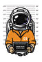 Space Police Retro Printed Women's Oversize T-Shirt - 3